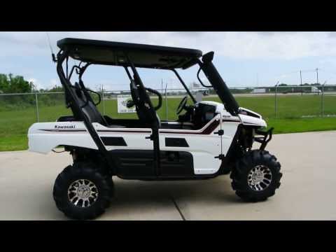Kawasaki Teryx4 EPS in Bright White with Snorkle Air Intake, ProBox stereo Top and More