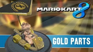Mario Kart 8 - Gold Kart, Tires and Glider