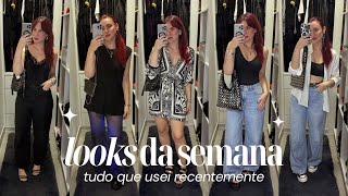 TODOS OS LOOKS QUE USEI EM UMA SEMANA | Amanda Paduan