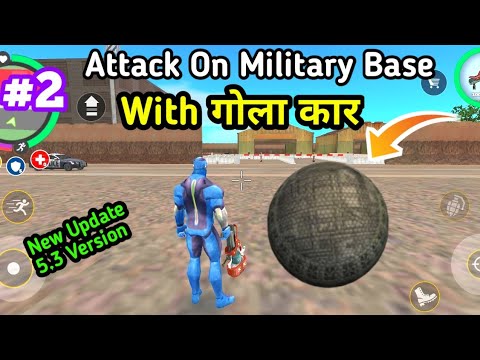Attack On Military Base with Chair Car | Rope Hero Vice Town New 5.3 Update | Rope Hero Vice Town