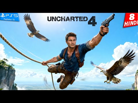 UNCHARTED 4 HINDI Gameplay Walkthrough -Part 8- रहस्यमय हवाई मौत