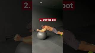 3 ab exercises for a stronger core 💪 Exercise ball edition