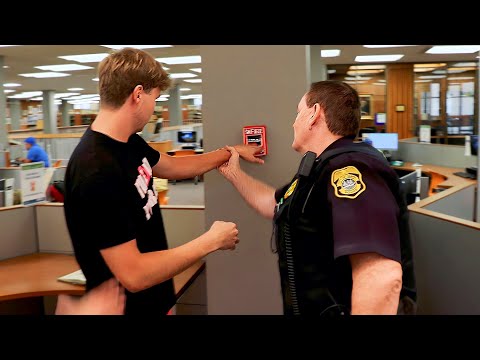 Pulling Fire Alarm Prank