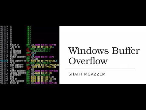 Buffer overflow exploitation | Windows 32 Bit