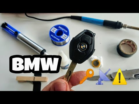 REPARAR LLAVE MANDO COCHE BMW🔑 CAMBIAR BATERÍA Y PROGRAMAR E46 Key Battery Replacement and program