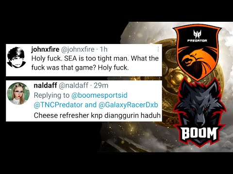 Tnc Predator Vs Boom Esports | Twitter Reaction | Dota Community Reaction