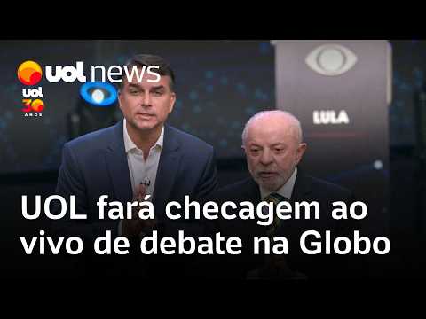 Eleições 2026: UOL fará checagem em tempo real no debate da Globo entre Lula e Flávio Bolsonaro