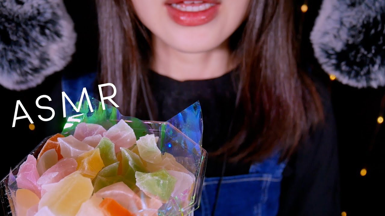 ASMR 琥珀糖を食べる音 | ささやき