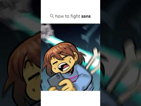 Frisk’s Last Search: “How to Fight Sans” #deltarune #sans  #undertale #sanscomictv #shorts