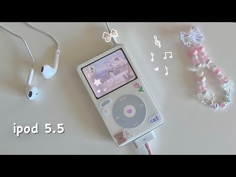 ipod 5.5 unboxing in 2025 ! 🎧 ୨୧ ‧₊˚ ⋅ | cute accessories|