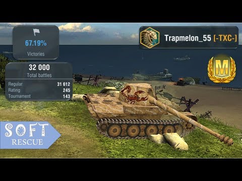 Skorpion G: 5700 Damage , 5 Frags (1vs3) - WOT BLITZ -