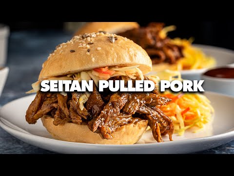 Seitan Recipe for Beginners - How To Make TikTok Seitan Vegan Pulled Pork!