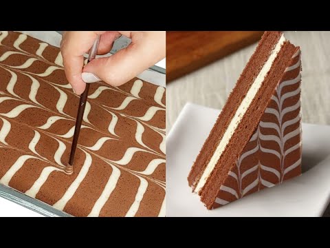 Chocolate Cake with Cream Cheese Filling / Soft and Moist Chocolate Sandwich Cake
