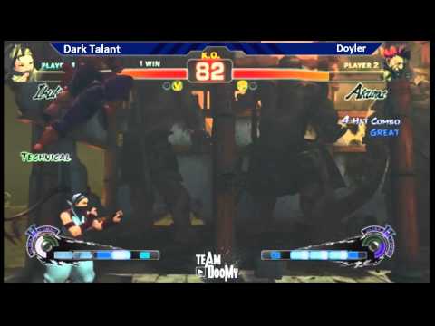 Inferno XXVII SSF4 2012 tournament Dark Talant Ibuki vs Doyler Akuma Russian / Chinese commentary!