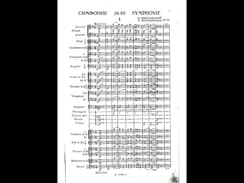 Nikolai Myaskovsky - Symphony No. 19 in E-Flat Major, Op. 46