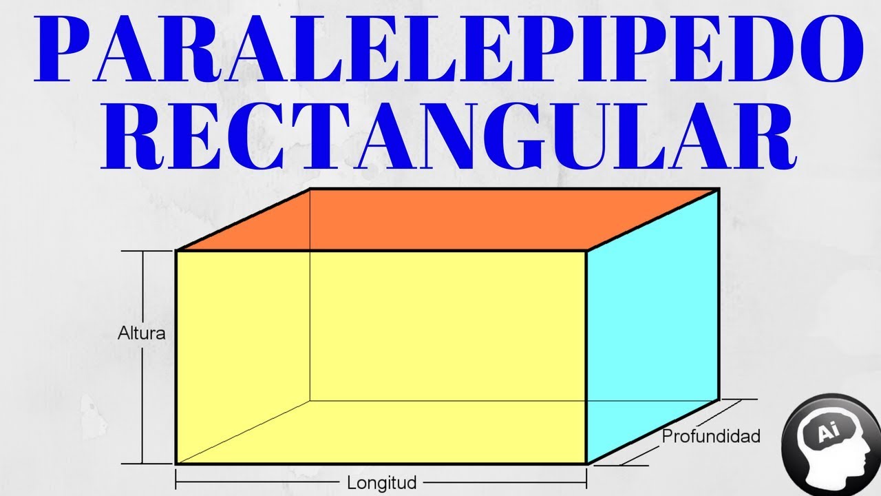 Paralelepípedo rectangular, volumen, área, diagonal