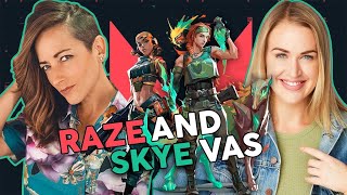 Skye and Raze from Valorant Hang Out on Twitch! video