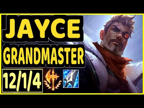 WUNDER (JAYCE) - 12/1/4 KDA GAMEPLAY - EUW Ranked GRANDMASTER