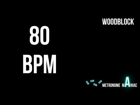 Metronome 80 BPM - Woodblock