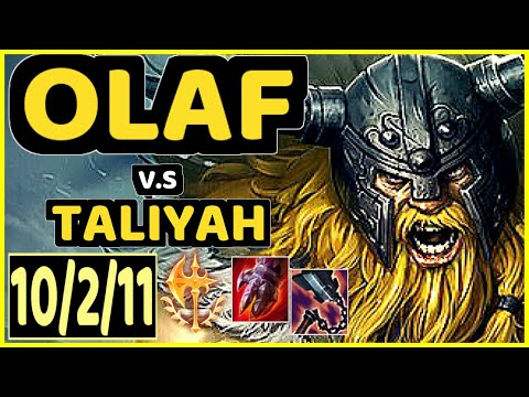 OLAF vs TALIYAH - 10/2/11 KDA JUNGLE GAMEPLAY - KR Ranked GRANDMASTER