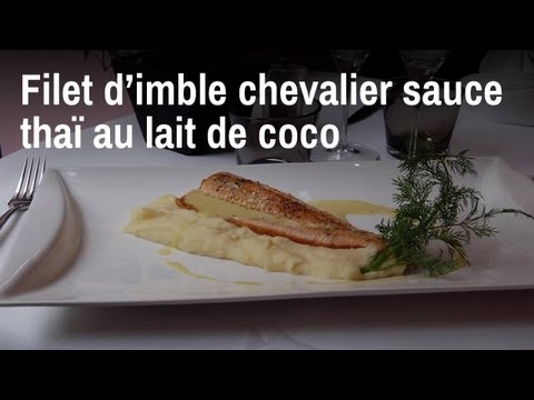 Recette de chef : Filet d'ombre chevalier sauce thaï au lait de coco