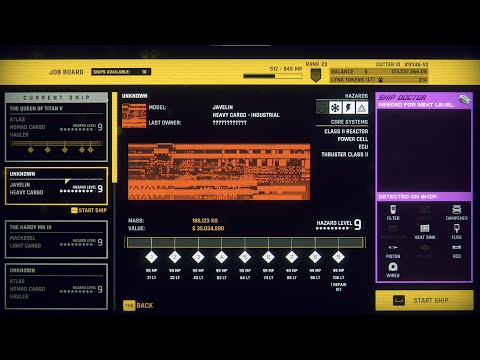 [Hardspace: Shipbreaker] Dismantling a Large Cargo Javelin (ghosts included!  No Commentary)