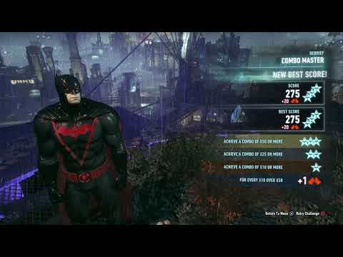 Batman Arkham Knight Combo Master All 20 Rival Points Perfect Combat Gameplay