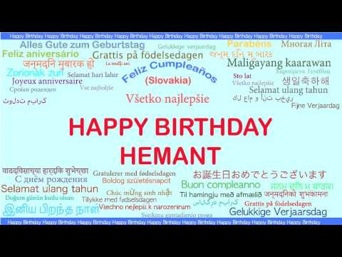 Hemant   Languages Idiomas - Happy Birthday