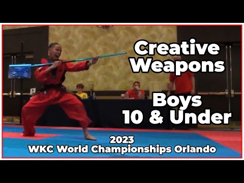 Creative Weapons Forms, Boys, 10 & Under, WKC World Championships 2023