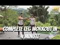 Complete Leg Workout In 4 Minute Leg Burning TABATA Workout