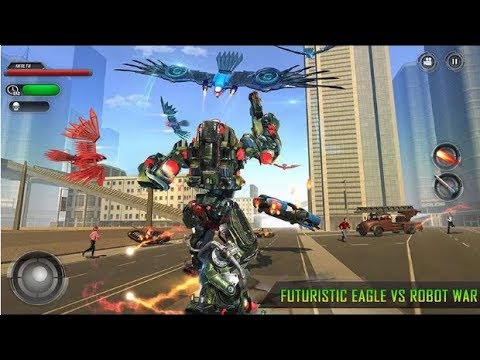 US Police Flying Bike: Eagle Robot Transformation Android Gameplay Full HD