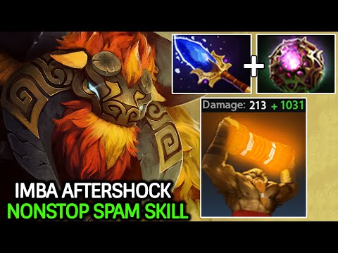 Earthshaker Imba Aftershock – Nonstop Spam Skill Dota 2