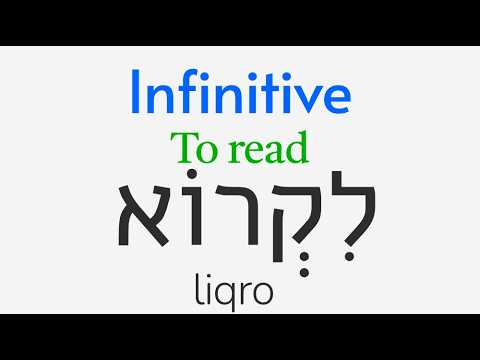 Infinitives: Hebrew Basics #21