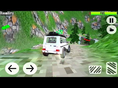 SUV Jeep Driving Simulator | White Jeep Driving Mountain Gameplay - HD