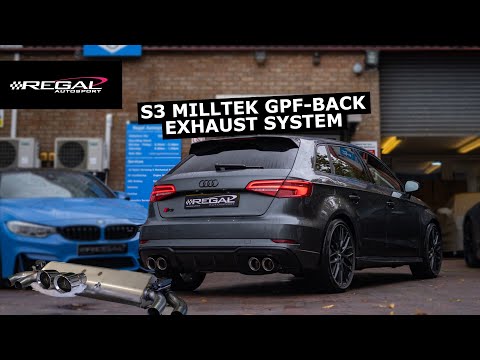 8V.2 S3 (GPF) Milltek Resonated GPF Back Exhaust Install with Exhaust Sounds