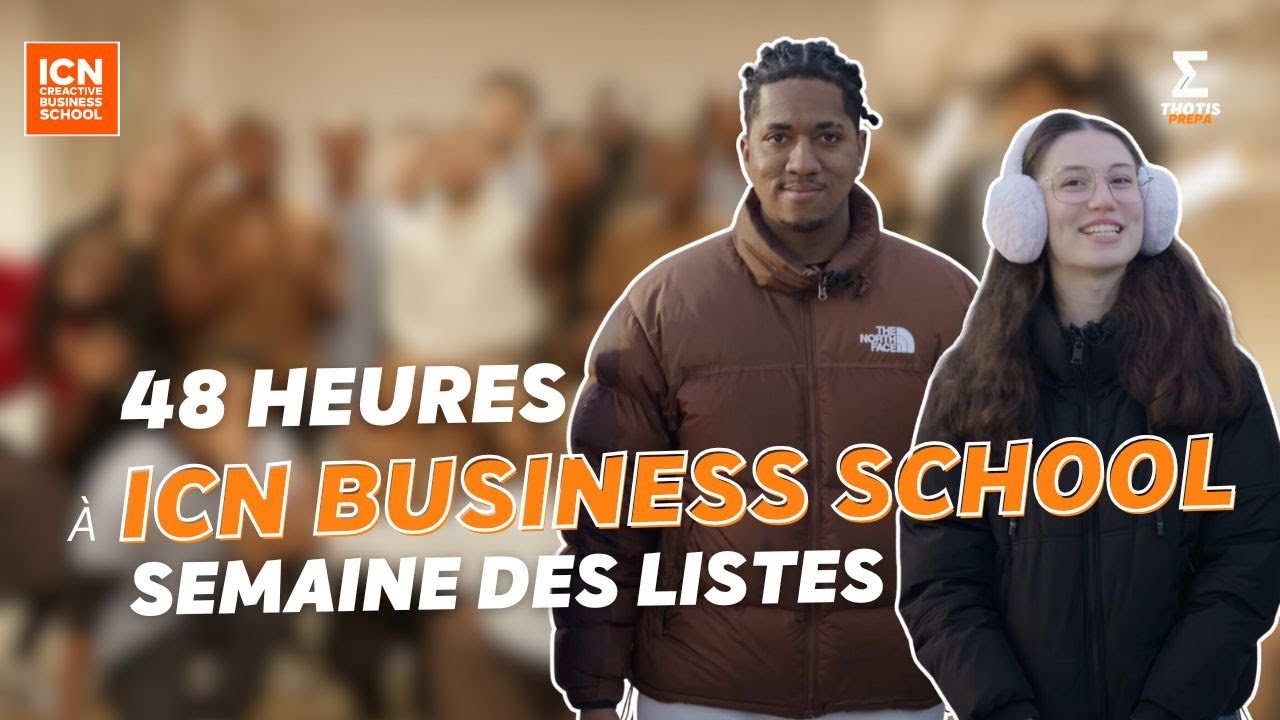 Video thumbnail: 48 HEURES EN ÉCOLE POUR LA SEMAINE DES LISTES BDE, BDS et BDA À ICN BUSINESS SCHOOL