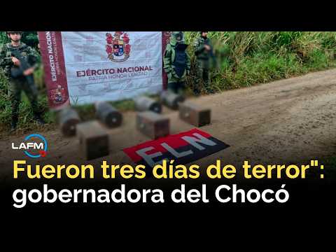 Gobernadora del Chocó detalla los recientes ataques del ELN con drones en Tadó