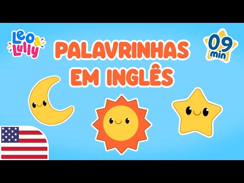 PALAVRINHAS FÁCEIS EM INGLÊS | PALAVRAS EM INGLÊS PARA CRIANÇAS| APRENDER INGLÊS COM LEO E LULLY