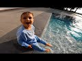 NIDALO JUMPS INTO THE POOL Nader Louisa