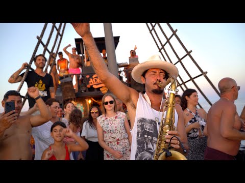 "Freed from Desire" - CRAZY SAX BOAT PARTY in Lampedusa