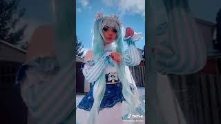 kitty dance /blue hair cosplay #short #tiktok #cosplay