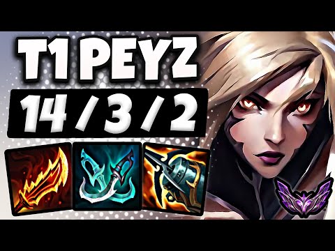 T1 Peyz Kai'Sa vs Lucian [ ADC ] Patch 25.24 Ranked Korea