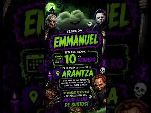 Cumpleaños - Temática Películas de Terror