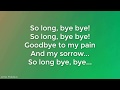 I believe - Jonathan Nelson (Island Medley) [So Long Bye Bye] Letra (Lyric video)