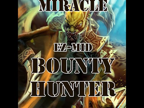 Dota 2 Bounty Hunter By Miracle MID | gameplay | pro | jungle | carry | guide
