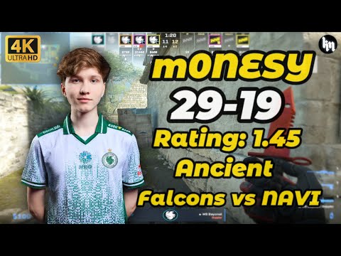 m0NESY (29-19) Falcons vs NAVI (Ancient) | ESL Pro League Season 22 #cs2 #m0nesy
