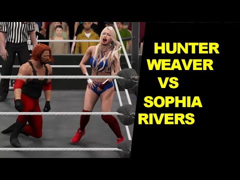 WWE 2K17 Hunter Weaver vs Sophia Rivers - Mixed Match