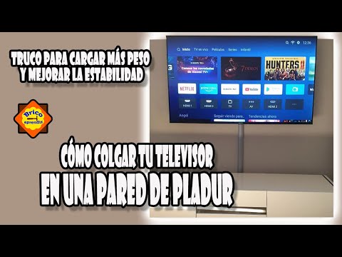 Cómo colgar tu TV en pladur sin riesgos