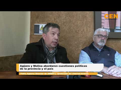 Agüero y Molina abordaron cuestiones políticas de la provincia y el país