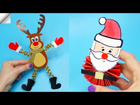 3 DIY christmas Easy paper crafts 5 minute crafts christmas
